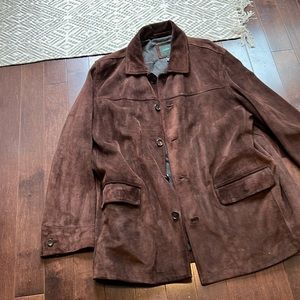 Men's suede brew jacket